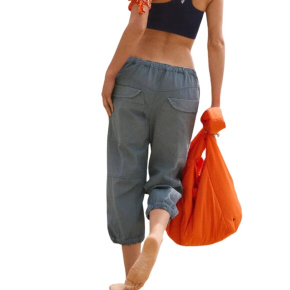 Free People Movement – For Real Crop Pants – Summer Storm – Small – NWT - Picture 7 of 14